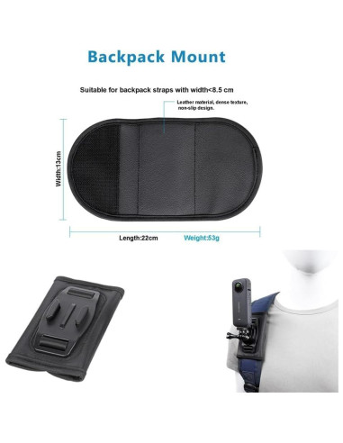 Juego de Accesorios 4 en 1 WelMount para Cámaras de Acción