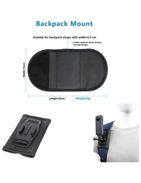 Juego de Accesorios 4 en 1 WelMount para Cámaras de Acción Juego de Accesorios 4 en 1 WelMount para Cámaras de Acción