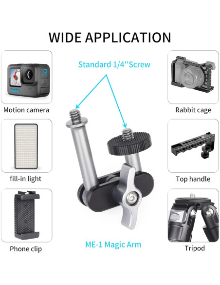Brazo Mágico Universal INNOREL ME-1 con Doble Cabeza Esférica Brazo Mágico Universal INNOREL ME-1 con Doble Cabeza Esférica