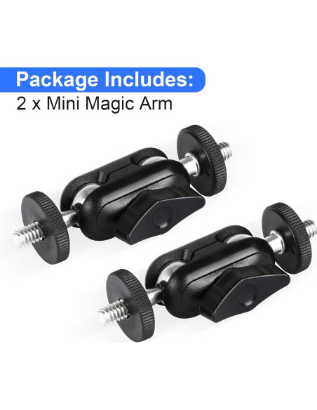 Brazo Mágico HSU Ajustable 360 para Monitor y Micrófono - Paquete de 2