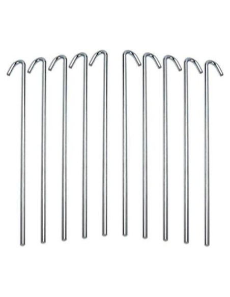 Estacas de Acampada Ram-Pro 40 Piezas Acero Galvanizado Estacas de Acampada Ram-Pro 40 Piezas Acero Galvanizado