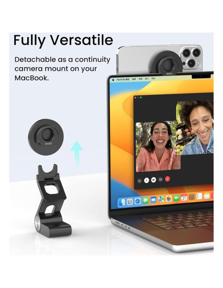 Soporte de Cámara de Continuidad SODI para iPhone 12-16 y Mac Soporte de Cámara de Continuidad SODI para iPhone 12-16 y Mac