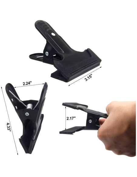 Paquete de 2 abrazaderas de resorte YRMJ 5.51 cm antideslizantes Paquete de 2 abrazaderas de resorte YRMJ 5.51 cm antideslizantes