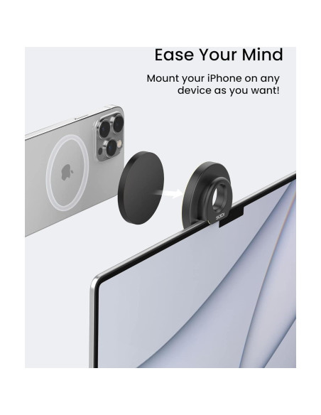 Soporte de Cámara de Continuidad SODI para iPhone 12-16 y Mac Soporte de Cámara de Continuidad SODI para iPhone 12-16 y Mac