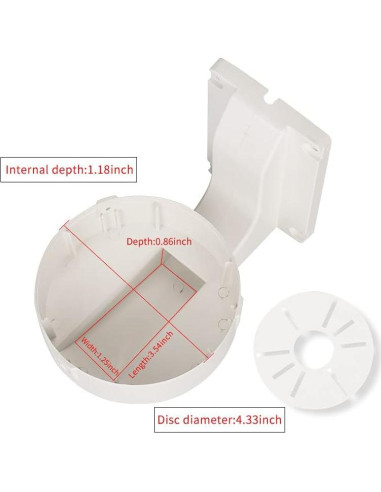 Soporte de Cámara Domo ABS CompCCTV Montaje en Pared L40