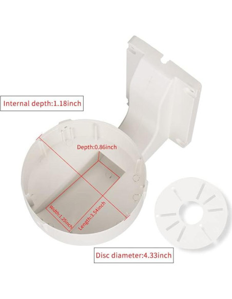 Soporte de Cámara Domo ABS CompCCTV Montaje en Pared L40 Soporte de Cámara Domo ABS CompCCTV Montaje en Pared L40