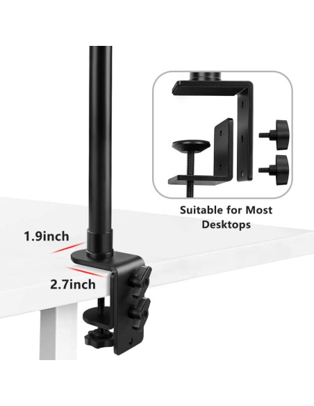 Soporte de escritorio ajustable Tinpops para cámara DSLR 42-104 cm Soporte de escritorio ajustable Tinpops para cámara DSLR 42-104 cm