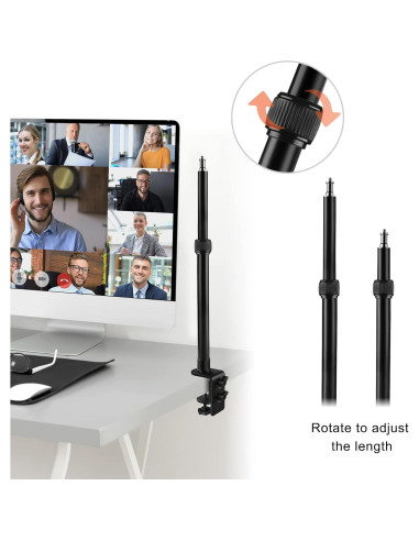 Soporte de escritorio ajustable Tinpops para cámara DSLR 42-104 cm