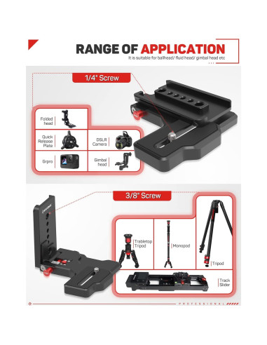 Placa de cámara en L IFOOTAGE LP-01 para Shark Slider Nano
