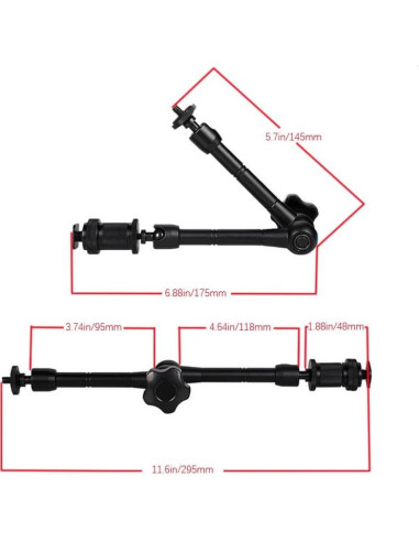 Brazo Mágico Articulado HuaerHui 28 cm para Cámara DSLR