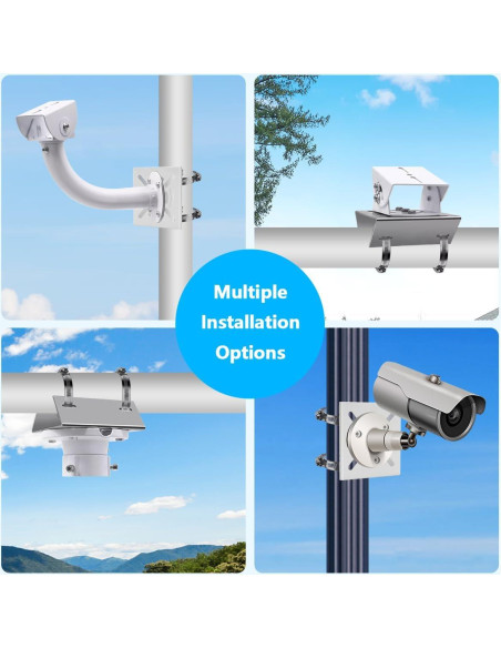 Soporte de Cámara de Seguridad OOSSXX para Poste 2 Ajustable Soporte de Cámara de Seguridad OOSSXX para Poste 2 Ajustable
