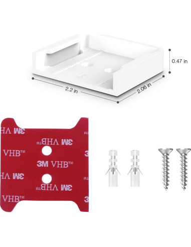 Kit de Montaje en Pared 2 Pack VOMENC para Wyze Cam V2/V1 - Adhesivo VHB
