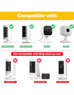 Soportes Adhesivos para Cámara Ring iTODOS - Paquete de 2 2
