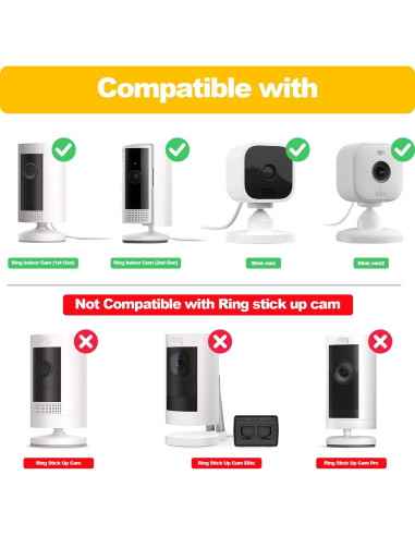 Soportes Adhesivos para Cámara Ring iTODOS - Paquete de 2