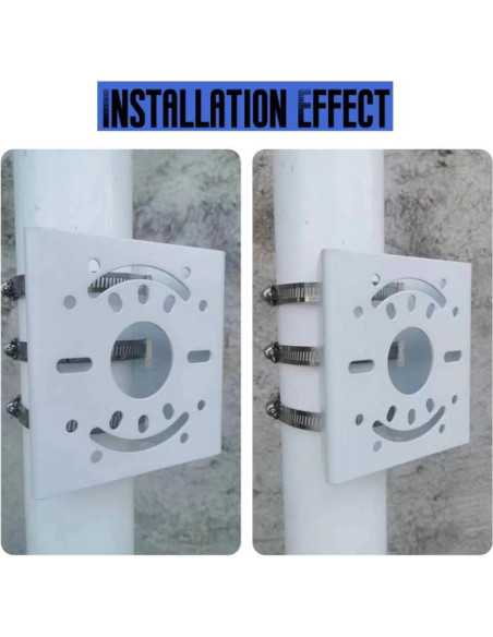 Soporte de Montaje en Poste Vertical CTXSumTec para Cámara CCTV Soporte de Montaje en Poste Vertical CTXSumTec para Cámara CCTV
