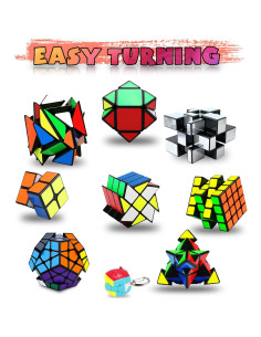 Juego de Speed Cube Coolzon 9 Cubos Mágicos para Niños 2