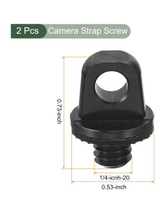Soporte de Tornillo para Correa de Cámara YOKIVE - 2 Pcs, Aluminio 2