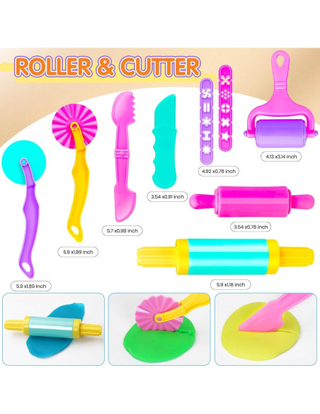 Conjunto de Herramientas de Masa para Niños 30 Piezas Conjunto de Herramientas de Masa para Niños 30 Piezas