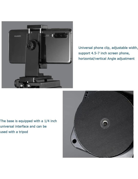Cabezal Pan Tilt Automático Mcoplus YT-1000 para Cámaras y Smartphones Cabezal Pan Tilt Automático Mcoplus YT-1000 para Cámaras y Smartphones
