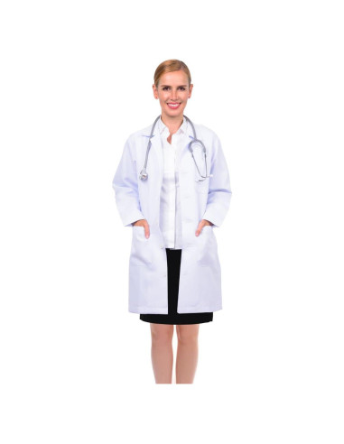 Abrigo de Laboratorio Magnus Care Unisex 91 cm Blanco