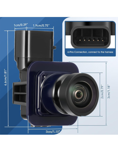 Cámara de reversa ACAUTO para Ford Flex 2013-2019