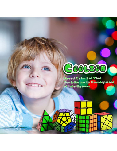 Juego de Cubos Rápidos Coolzon 5 en 1 para Niños y Adultos