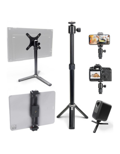 Soporte de Monitor Portátil Kado Tripode Metal 360 Ajustable