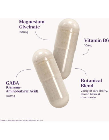 Cápsulas Natrol Sleep & Restore 100mg Glicinato de Magnesio