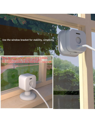Soporte de Ventana Oudishen para Blink Mini 2 y Mini - Vigilancia Interior