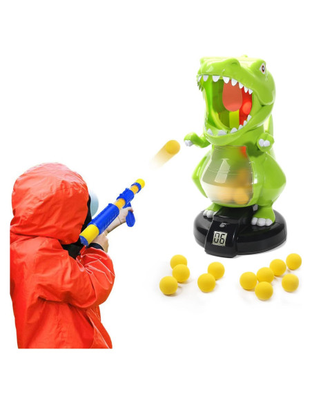 Juguete de Disparo Dinosaurio EagleStone con LCD y 24 Pelotas Juguete de Disparo Dinosaurio EagleStone con LCD y 24 Pelotas