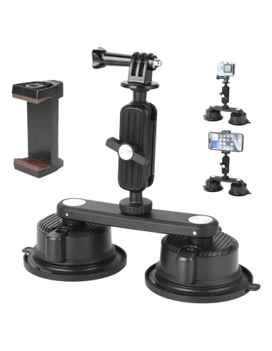 Soporte de Ventosa UTEBIT para GoPro y Teléfono Móvil
