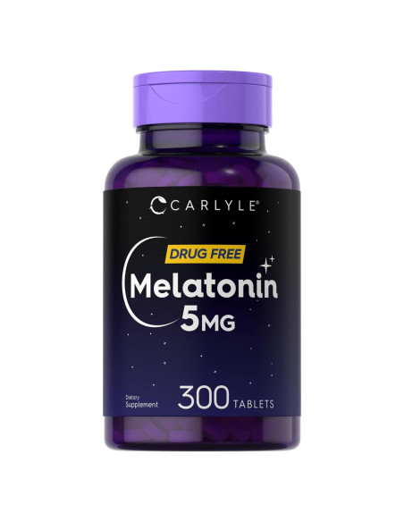 Melatonina 5mg Carlyle - 300 Tabletas Vegetarianas Melatonina 5mg Carlyle - 300 Tabletas Vegetarianas