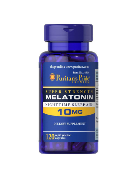 Melatonina Puritan's Pride 10mg 120 Cápsulas Rápida Liberación Melatonina Puritan's Pride 10mg 120 Cápsulas Rápida Liberación