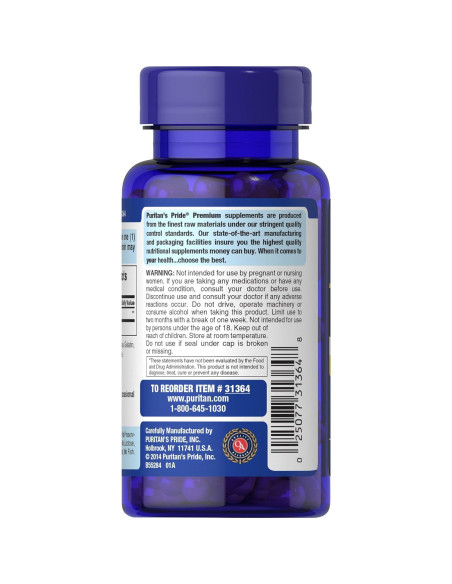 Melatonina Puritan's Pride 10mg 120 Cápsulas Rápida Liberación Melatonina Puritan's Pride 10mg 120 Cápsulas Rápida Liberación