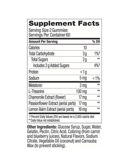 Gomitas para Dormir OLLY Sleep 120 Unidades Melatonina 3 mg Gomitas para Dormir OLLY Sleep 120 Unidades Melatonina 3 mg