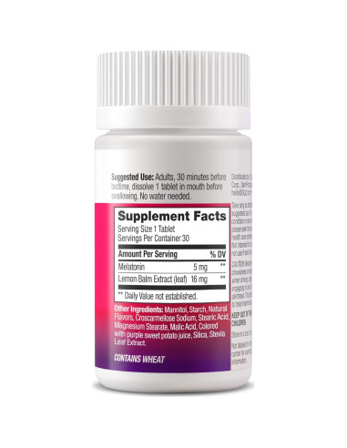 Tabletas de Sueño OLLY Extra Fuertes 5mg Melatonina Sabor Fresa - 30ct