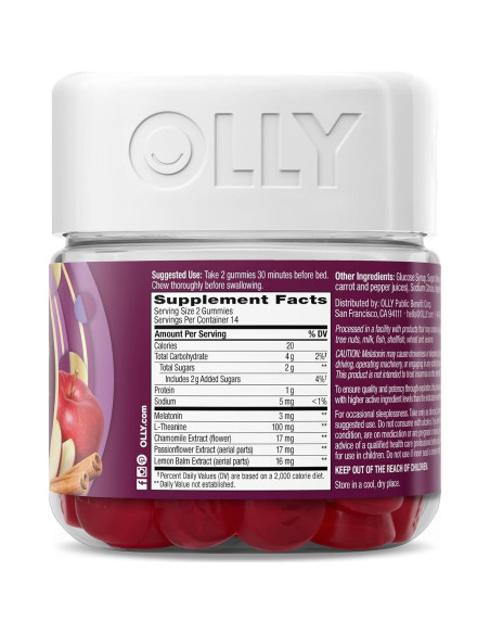 Gominolas para Dormir OLLY 28ct - Melatonina y L-Teanina Gominolas para Dormir OLLY 28ct - Melatonina y L-Teanina