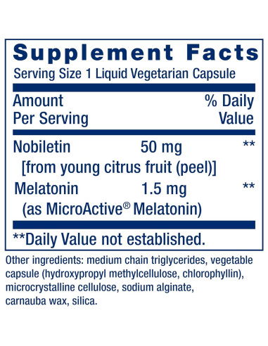 Life Extension Sueño Circadiano 30 Cápsulas Vegetales 1.5 mg Melatonina