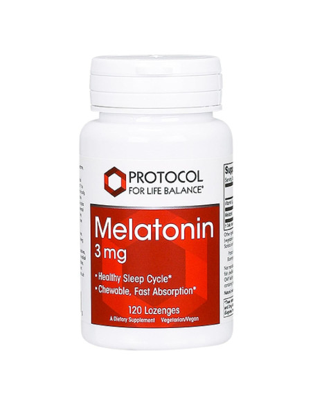 Melatonina 3mg Protocolo Para el Equilibrio de Vida - 120 Pastillas Masticables Melatonina 3mg Protocolo Para el Equilibrio de Vida - 120 Pastillas Masticables