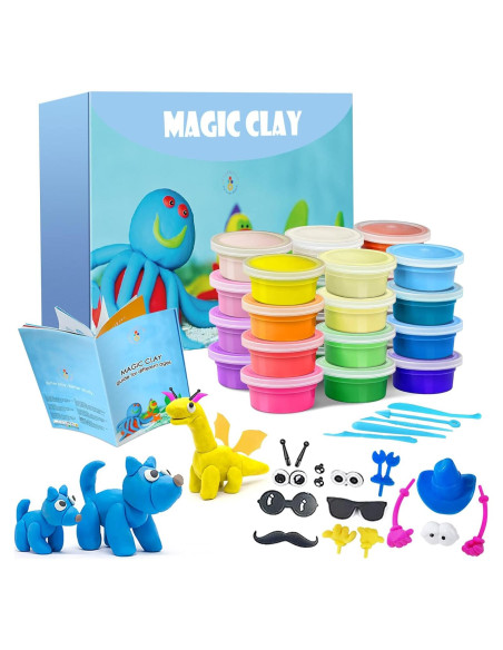 Kit de Arcilla que Seca al Aire ESSENSON 24 Colores DIY Kit de Arcilla que Seca al Aire ESSENSON 24 Colores DIY