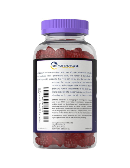 Gomitas de Melatonina Carlyle 3mg 90 Unidades Veganas Sabor Fruta Gomitas de Melatonina Carlyle 3mg 90 Unidades Veganas Sabor Fruta