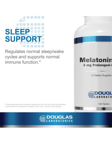 Melatonina Liberación Prolongada Douglas Laboratories 3 mg - 180 Tabletas