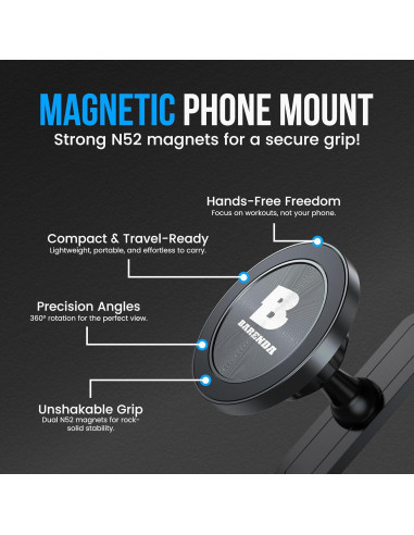 Soporte Magnético para Teléfono BARENDA - Gimnasio, 360
