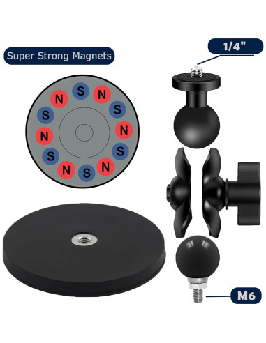 Soporte de Cámara Magnético USMALLBEE USMG-01 8.8 cm