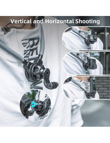 Soporte Magnético para Cuello SUREWO T24 Pro para GoPro y DJI