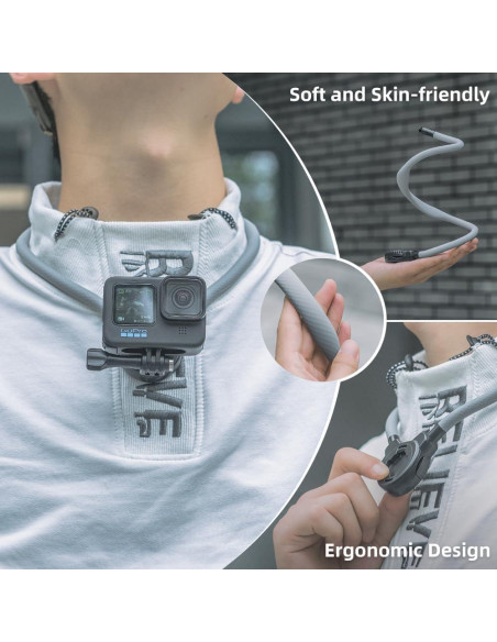 Soporte Magnético para Cuello SUREWO T24 Pro para GoPro y DJI Soporte Magnético para Cuello SUREWO T24 Pro para GoPro y DJI