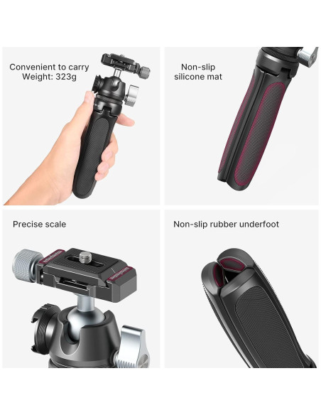 Trípode Mini ULANZI MT-47 de Aluminio 2kg 37.2cm para DSLR Trípode Mini ULANZI MT-47 de Aluminio 2kg 37.2cm para DSLR
