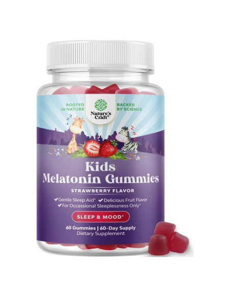 Gomitas de Melatonina Natures Craft 1 mg para Niños 150 g