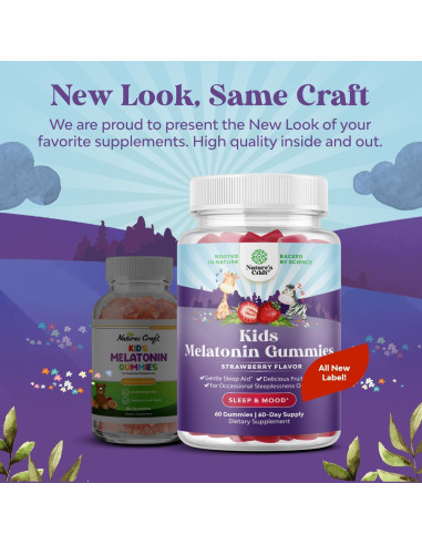 Gomitas de Melatonina Natures Craft 1 mg para Niños 150 g