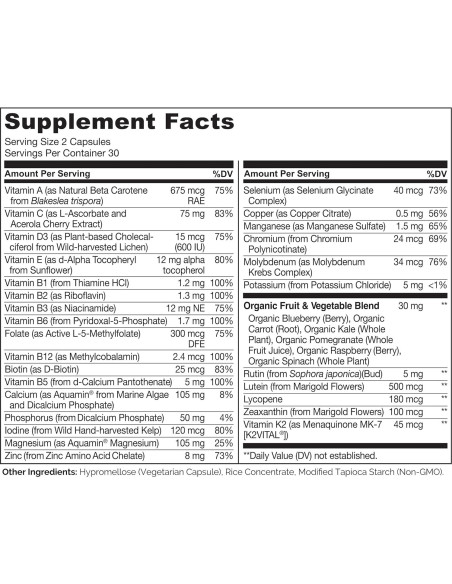 Multivitamina para Adolescentes NATURELO - 60 Cápsulas Veganas Multivitamina para Adolescentes NATURELO - 60 Cápsulas Veganas
